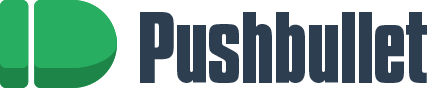 pushbullet logo modern