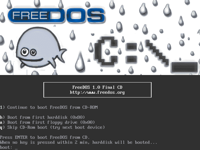 FreeDOS-1.0-LiveCD-Boot