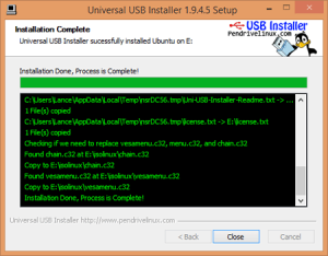 universal usb installer linux persistent
