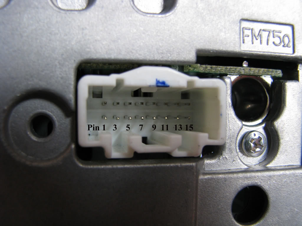 Mazda radio connector 16pin pinout
