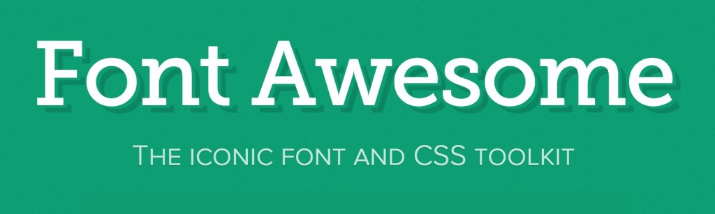 Font Awesome banner