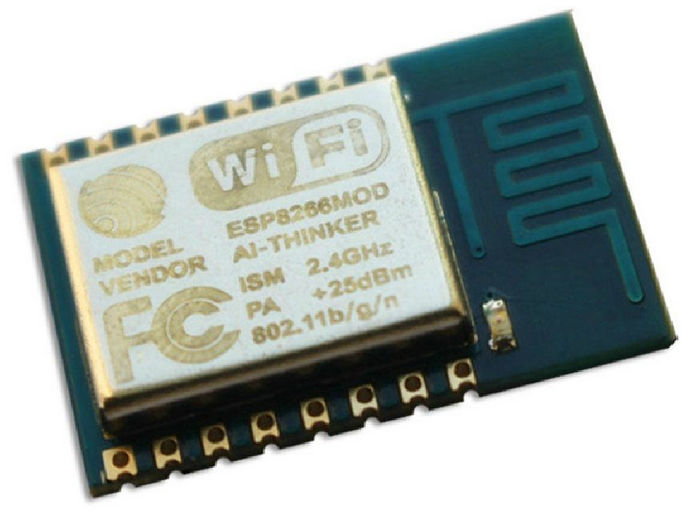 ESP8266 WiFi module ESP-12 bovenkant schuin