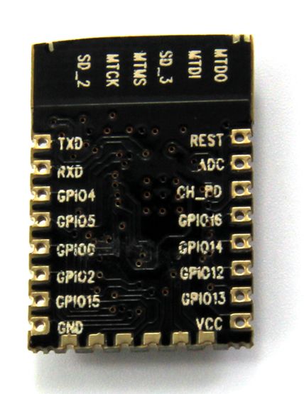 ESP8266 WiFi module ESP-12E onderkant