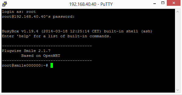 plugwise smile firmware root inloggen
