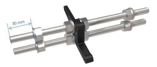 Kit Gewindestangen Und Glatte Prusa i3 Rework Smooth & Threaded Steel Rods 3D 
