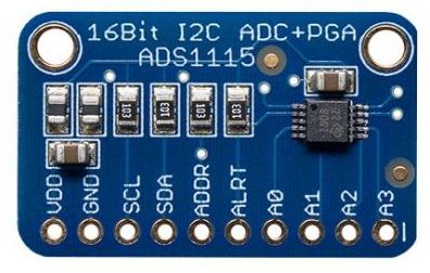 4 Kanal AD-Wandler ADC Modul ADS1115 Breakout Board I2C Arduino Raspberry 16Bit 