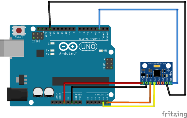 Arduino - 6-Assige Gyroscoop + Versnellingsmeter MPU-6050 (GY-521)