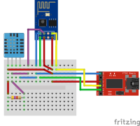 ESP8266 WiFi – Temperatuur en luchtvochtigheid sensor DHT 11 (ArduinoIDE)