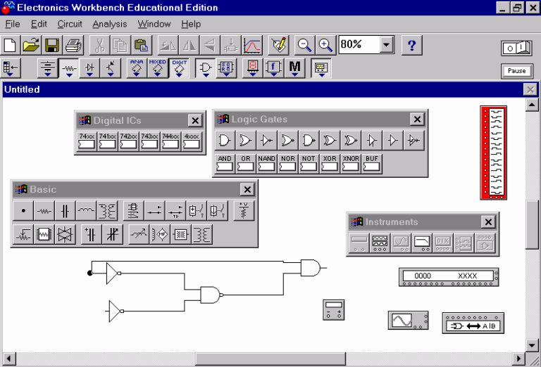 electronic workbench simulation software